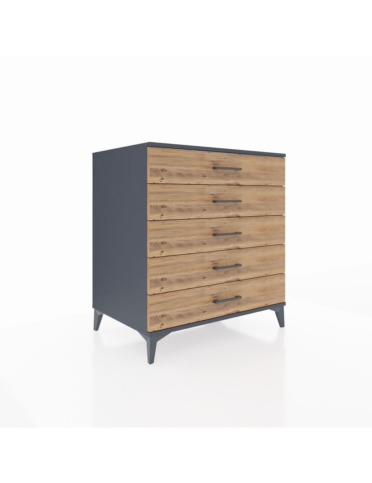 Kronos Şifonyer 5 Çekmeceli 88x59x96 Antrasit-Çam