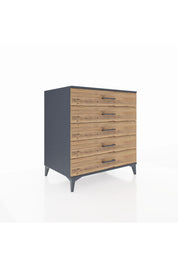 Kronos Şifonyer 5 Çekmeceli 88x59x96 Antrasit-Çam