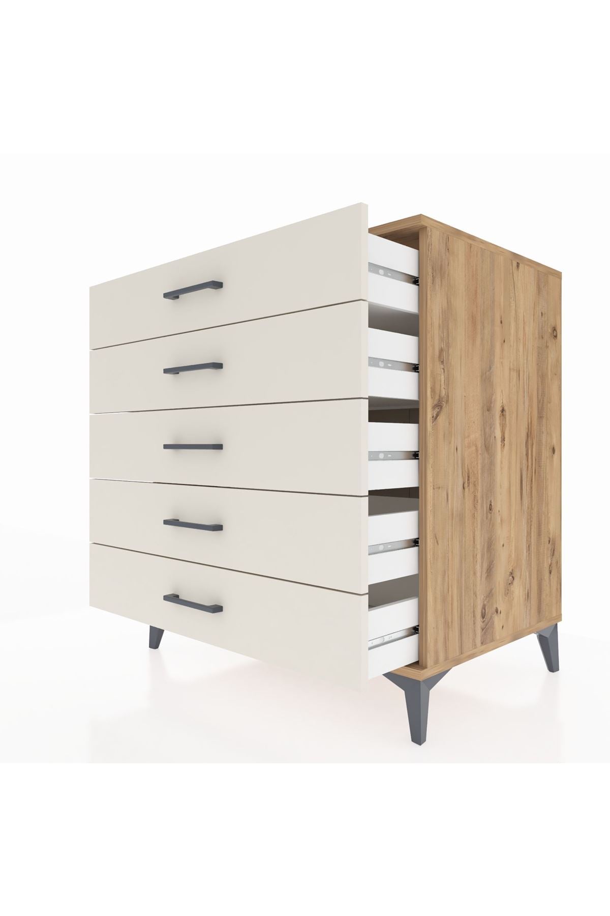 Kronos Şifonyer 5 Çekmeceli 88x59x96 Çam-Aytaşı