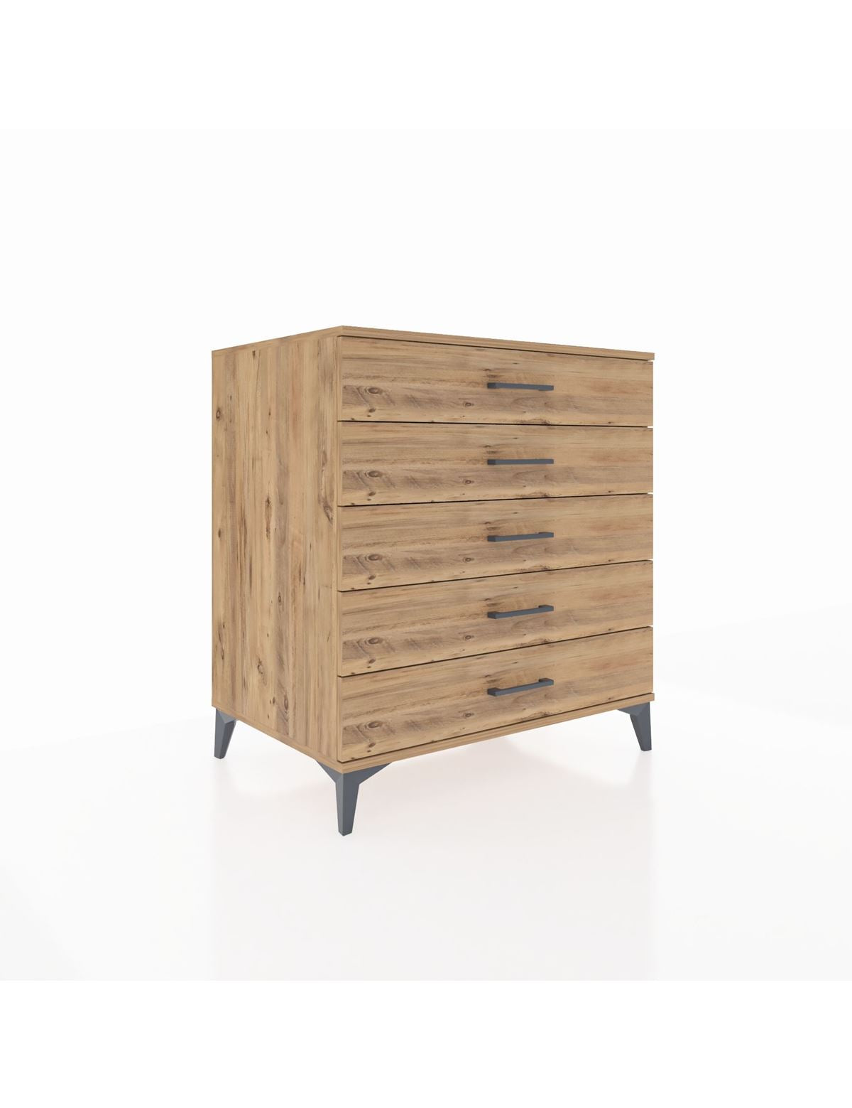 Kronos Şifonyer 5 Çekmeceli 88x59x96 Çam-Çam