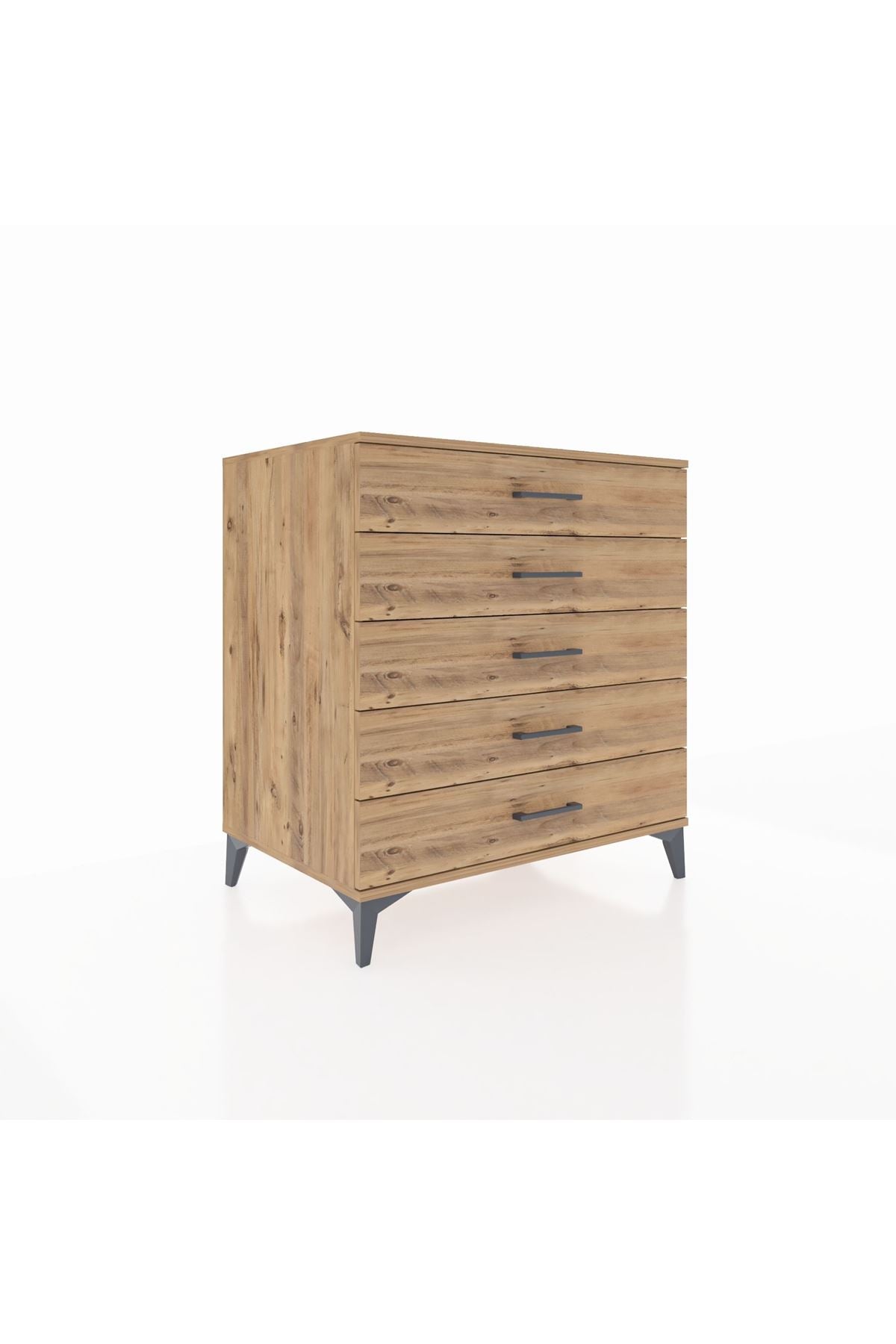 Kronos Şifonyer 5 Çekmeceli 88x59x96 Çam-Çam