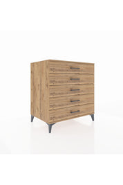 Kronos Şifonyer 5 Çekmeceli 88x59x96 Çam-Çam