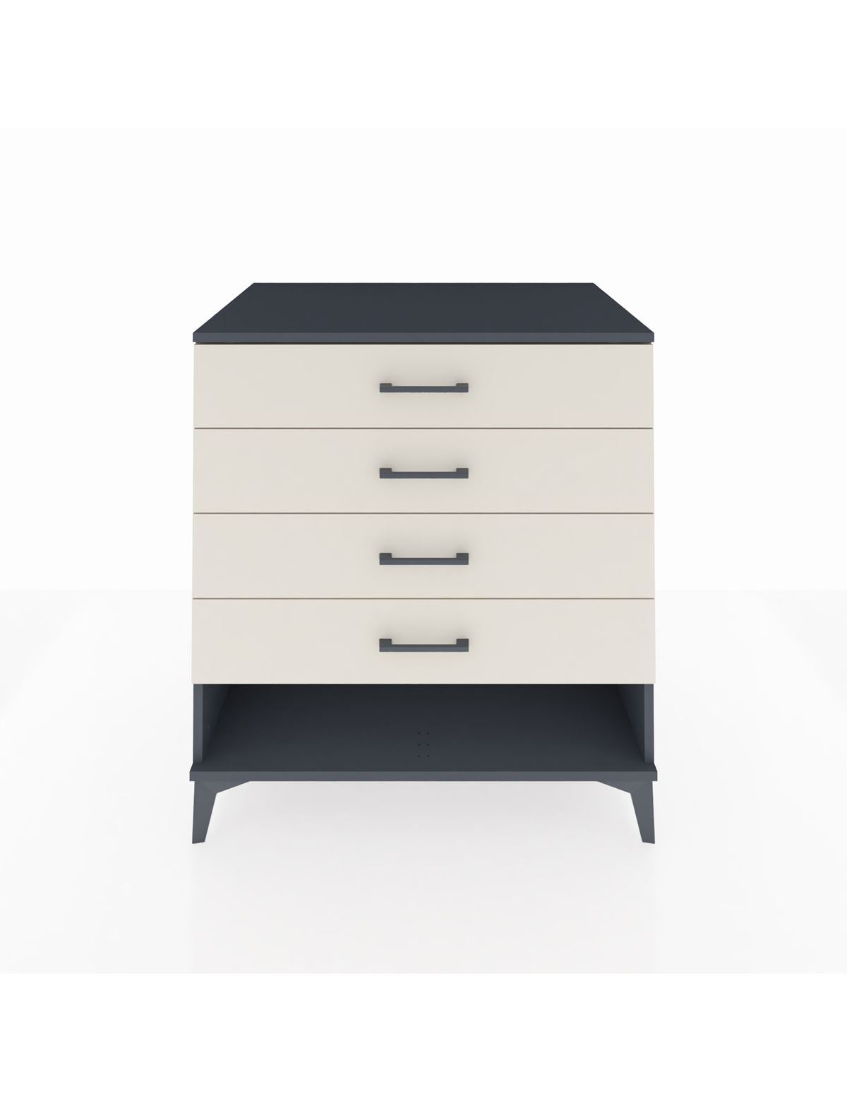 Kronos Şifonyer 4 Çekmeceli 88x59x96 Antrasit-Aytaşı