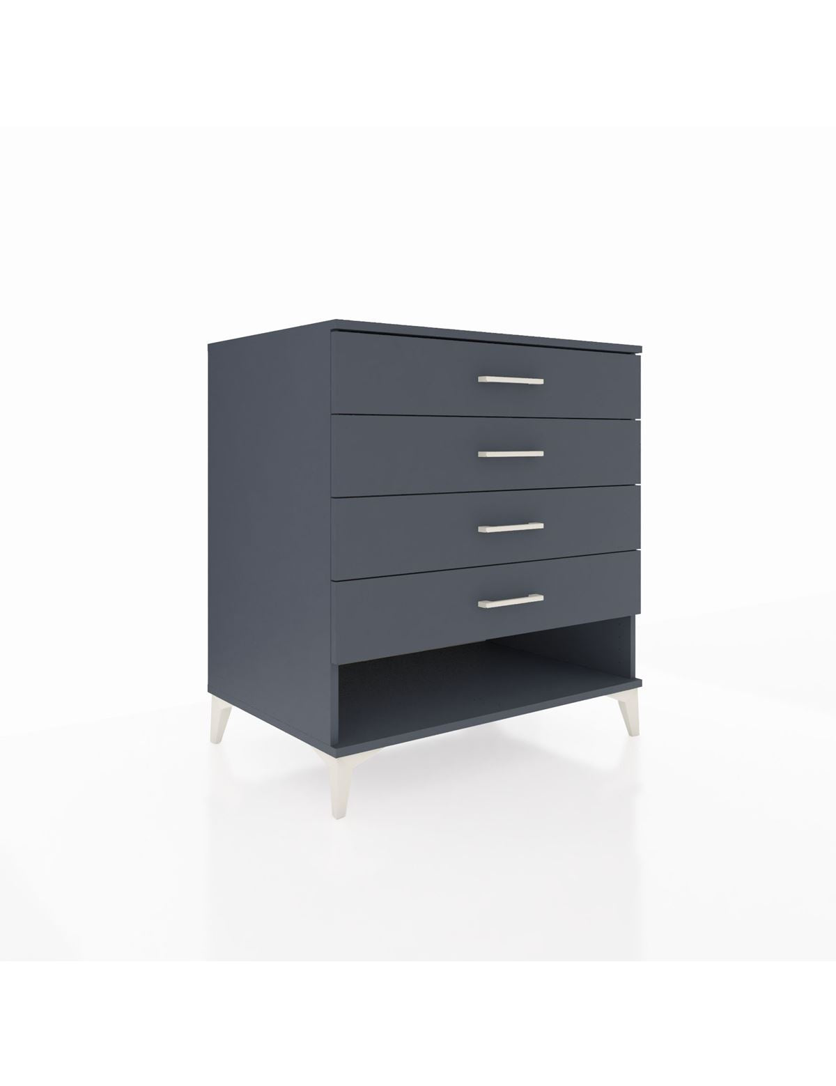 Kronos Şifonyer 4 Çekmeceli 88x59x96 Antrasit-Antrasit