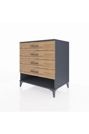 Kronos Şifonyer 4 Çekmeceli 88x59x96 Antrasit-Çam
