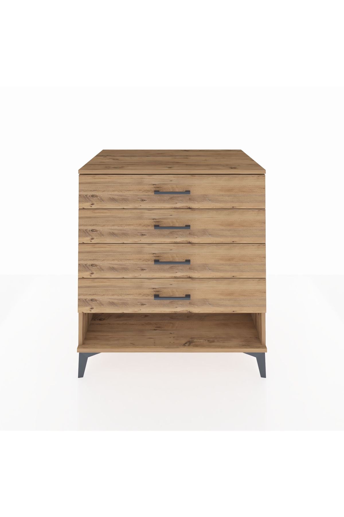 Kronos Şifonyer 4 Çekmeceli 88x59x96 Çam-Çam