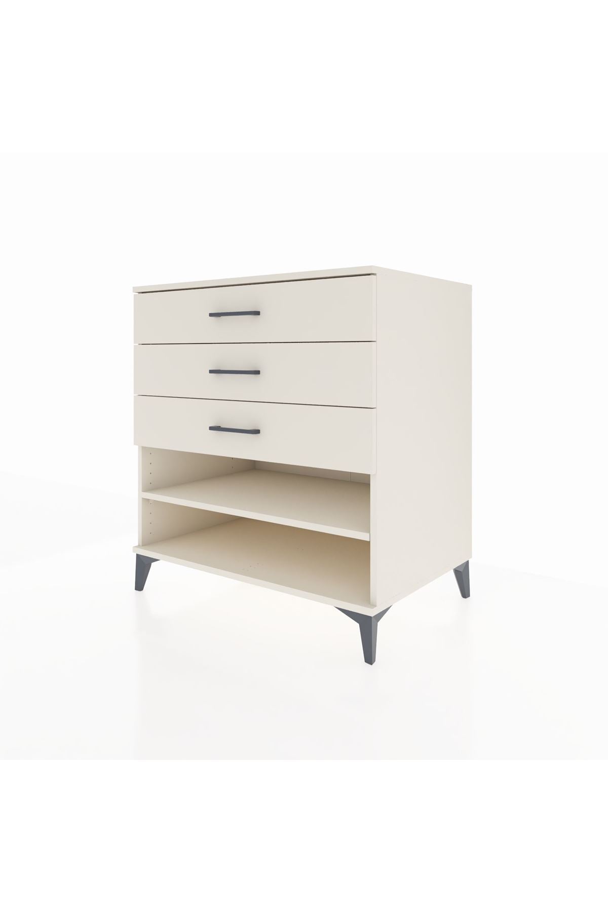 Kronos Şifonyer Tek Raflı 3 Çekmeceli 88x59x96 Aytaşı-Aytaşı
