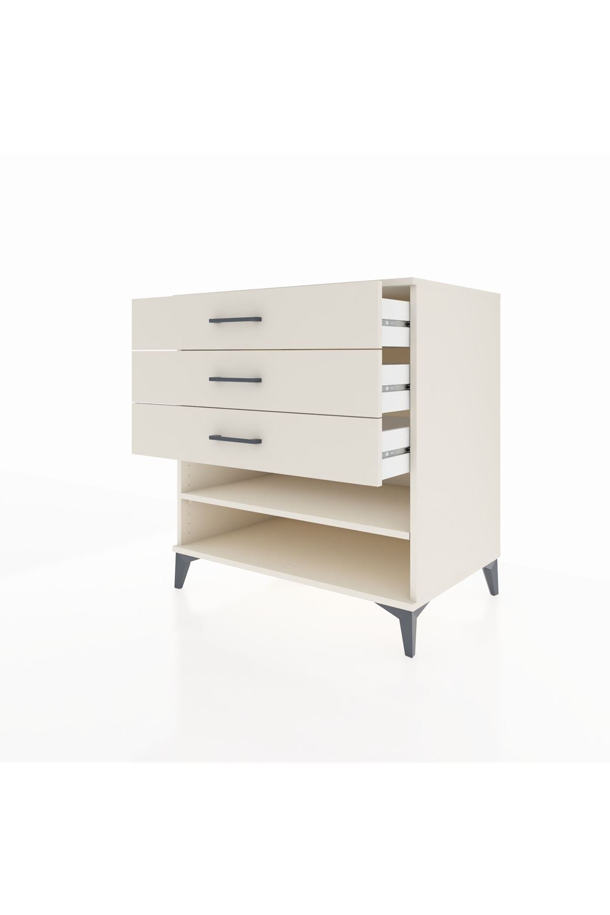 Kronos Şifonyer Tek Raflı 3 Çekmeceli 88x59x96 Aytaşı-Aytaşı