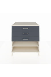 Kronos Şifonyer Tek Raflı 3 Çekmeceli 88x59x96 Aytaşı-Antrasit