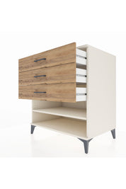 Kronos Şifonyer Tek Raflı 3 Çekmeceli 88x59x96 Aytaşı-Çam