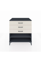 Kronos Şifonyer Tek Raflı 3 Çekmeceli 88x59x96 Antrasit-Aytaşı