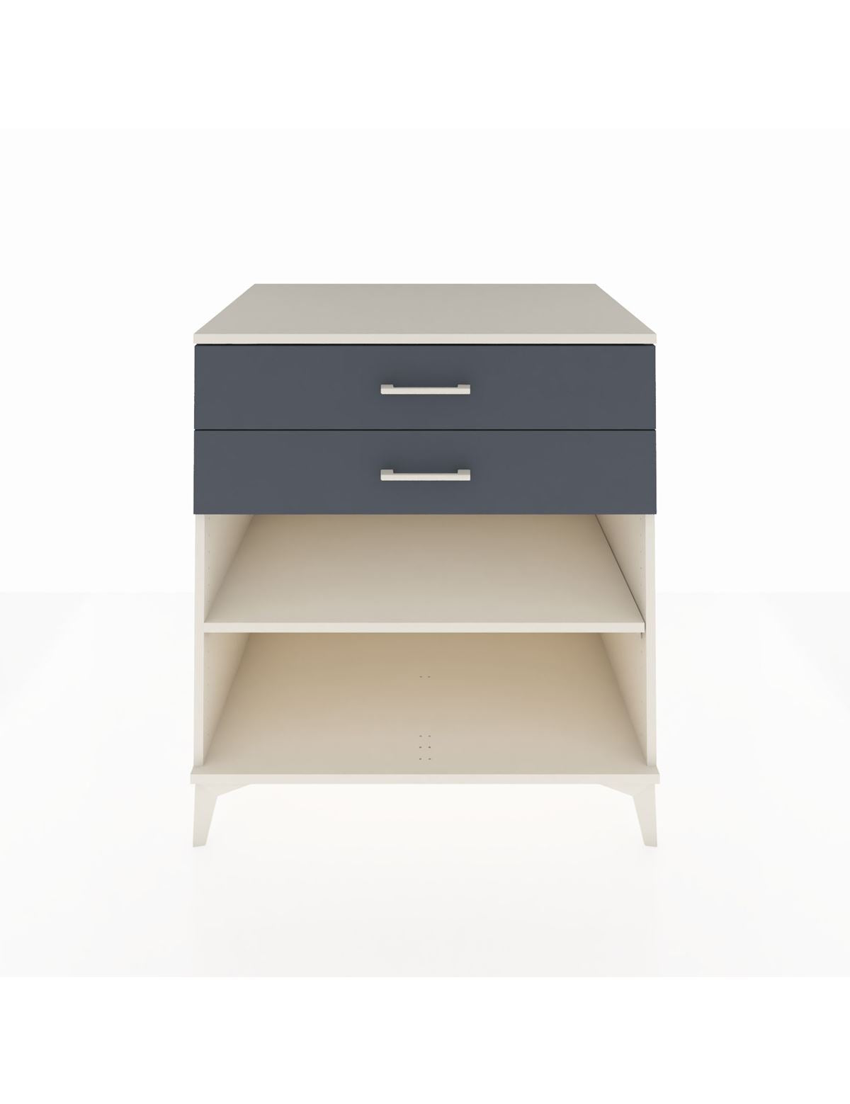 Kronos Şifonyer Tek Raflı 2 Çekmeceli 88x59x96 Aytaşı-Antrasit