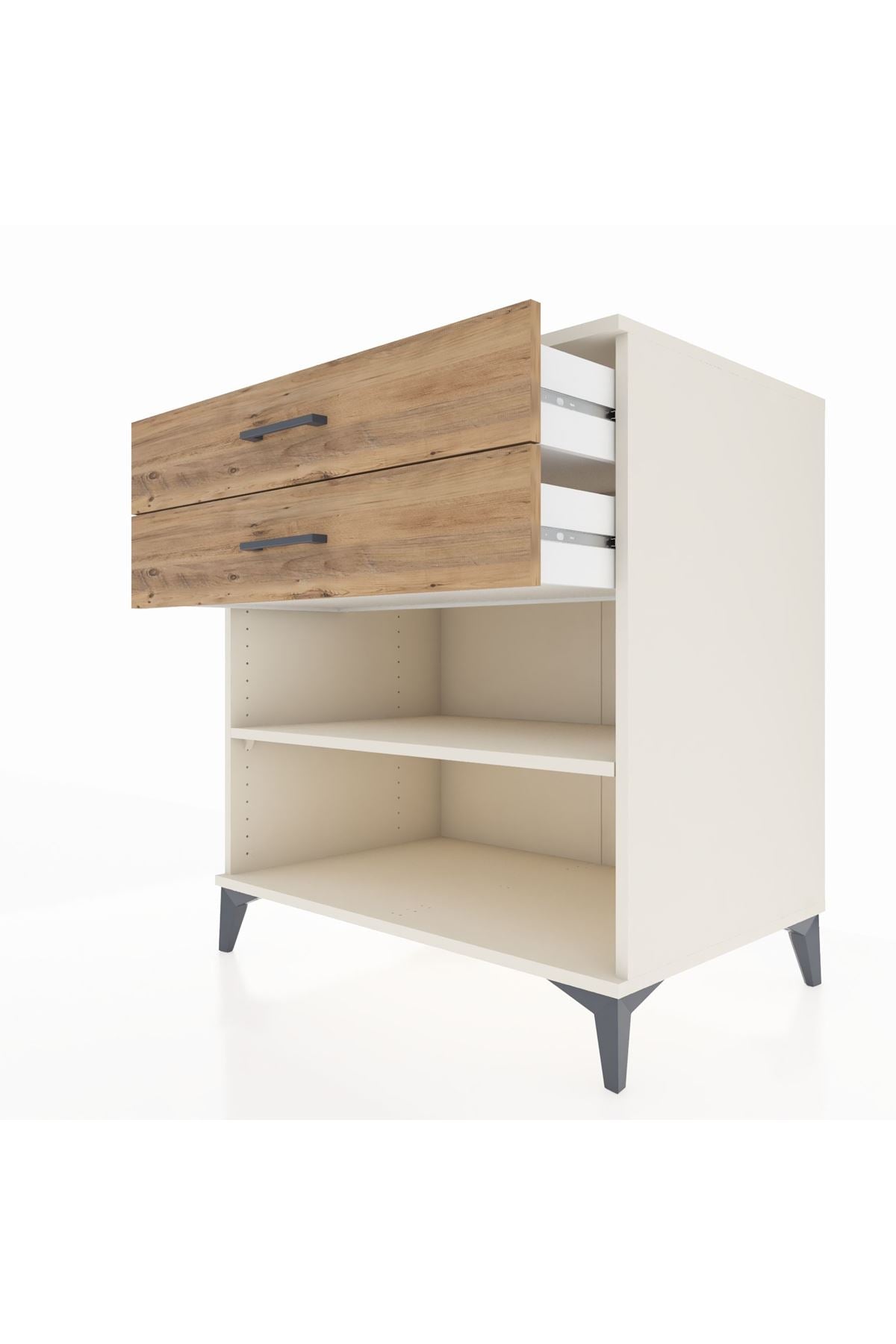 Kronos Şifonyer Tek Raflı 2 Çekmeceli 88x59x96 Aytaşı-Çam