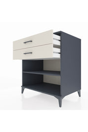 Kronos Şifonyer Tek Raflı 2 Çekmeceli 88x59x96 Antrasit-Aytaşı