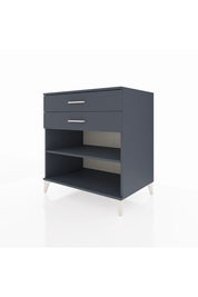 Kronos Şifonyer Tek Raflı 2 Çekmeceli 88x59x96 Antrasit-Antrasit