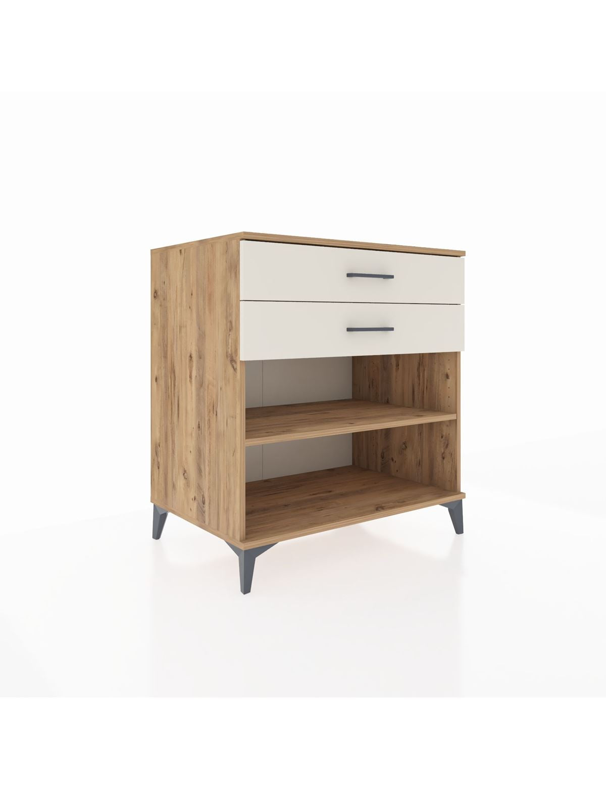 Kronos Şifonyer Tek Raflı 2 Çekmeceli 88x59x96 Çam-Aytaşı