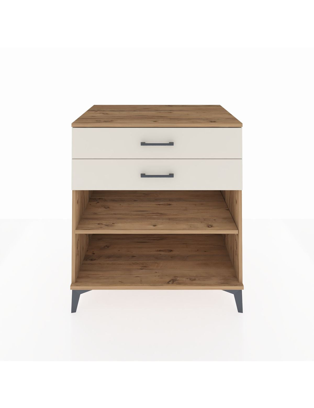 Kronos Şifonyer Tek Raflı 2 Çekmeceli 88x59x96 Çam-Aytaşı