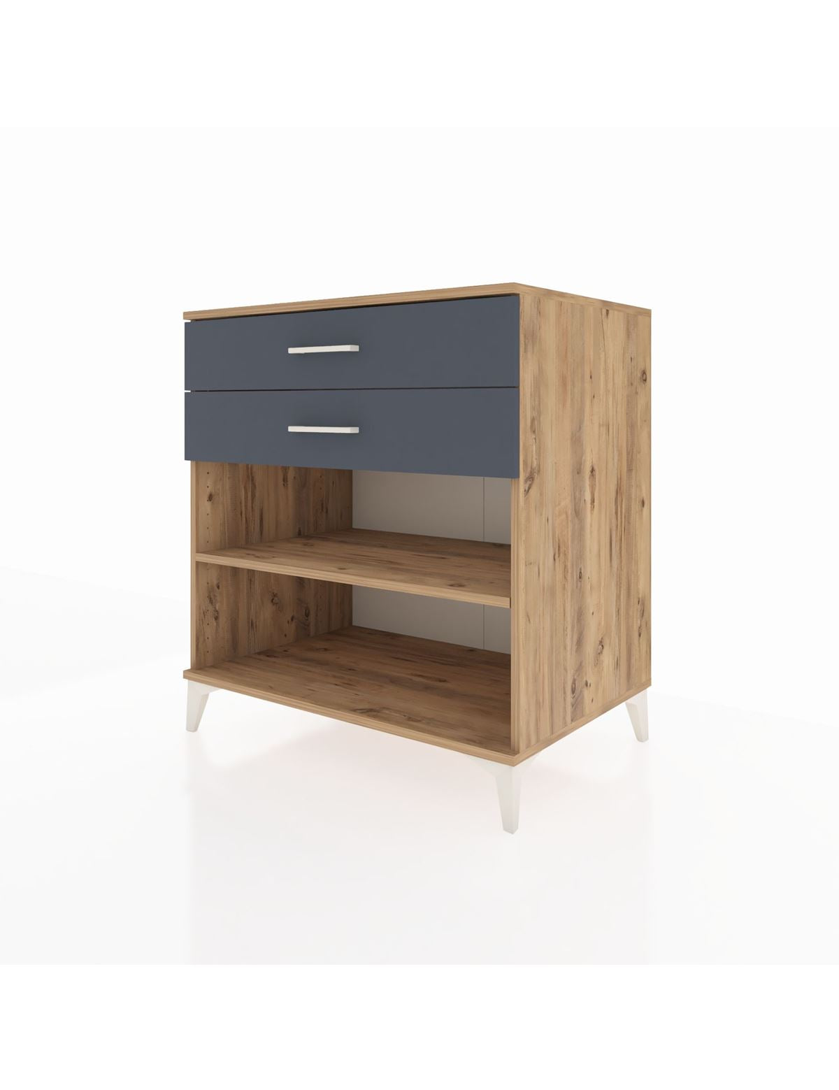 Kronos Şifonyer Tek Raflı 2 Çekmeceli 88x59x96 - S70M004V8C