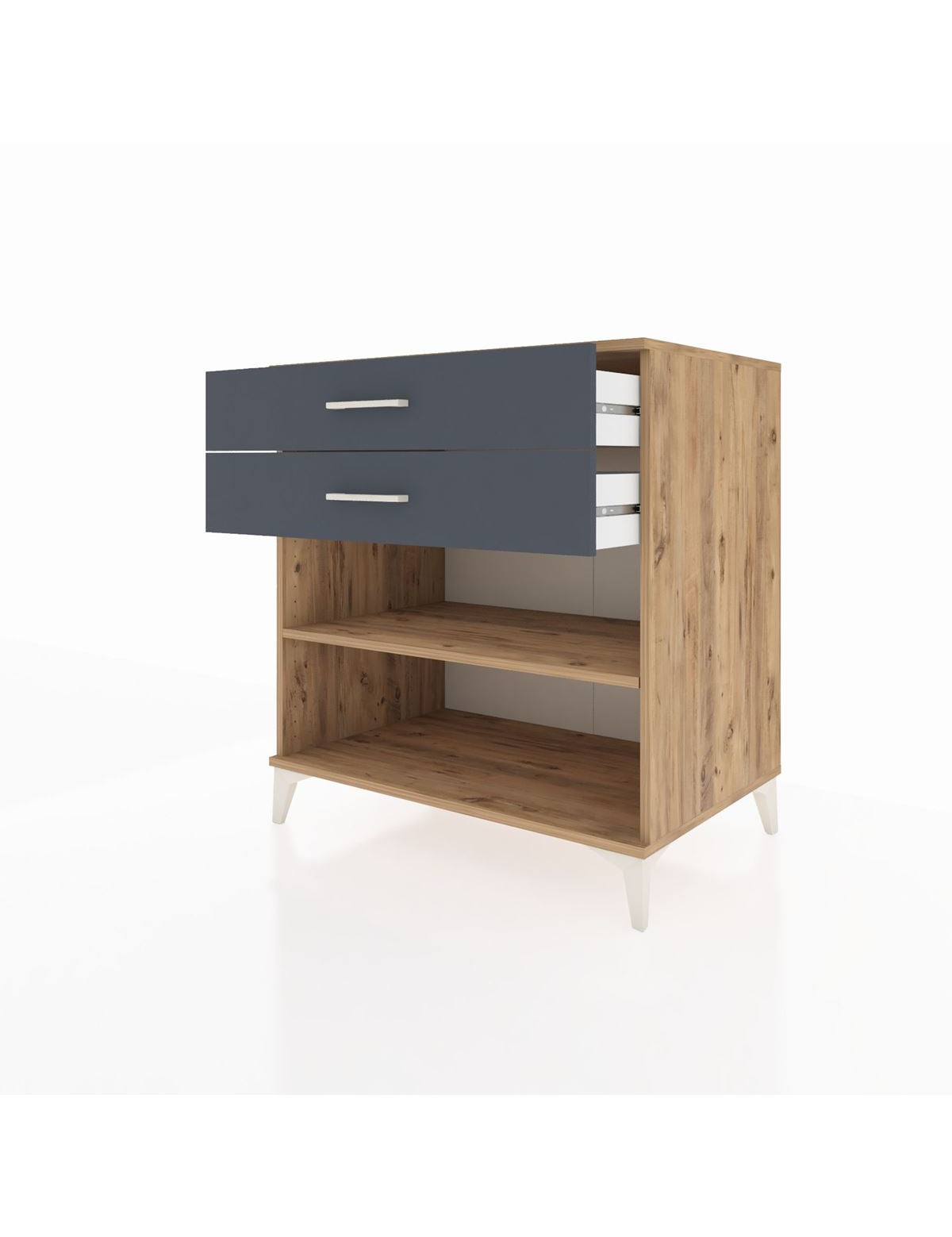 Kronos Şifonyer Tek Raflı 2 Çekmeceli 88x59x96 - S70M004V8C