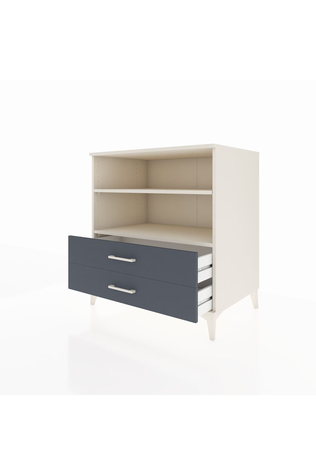 Kronos Şifonyer 2 Raflı 2 Çekmeceli 88x59x96 - S70M005V2C