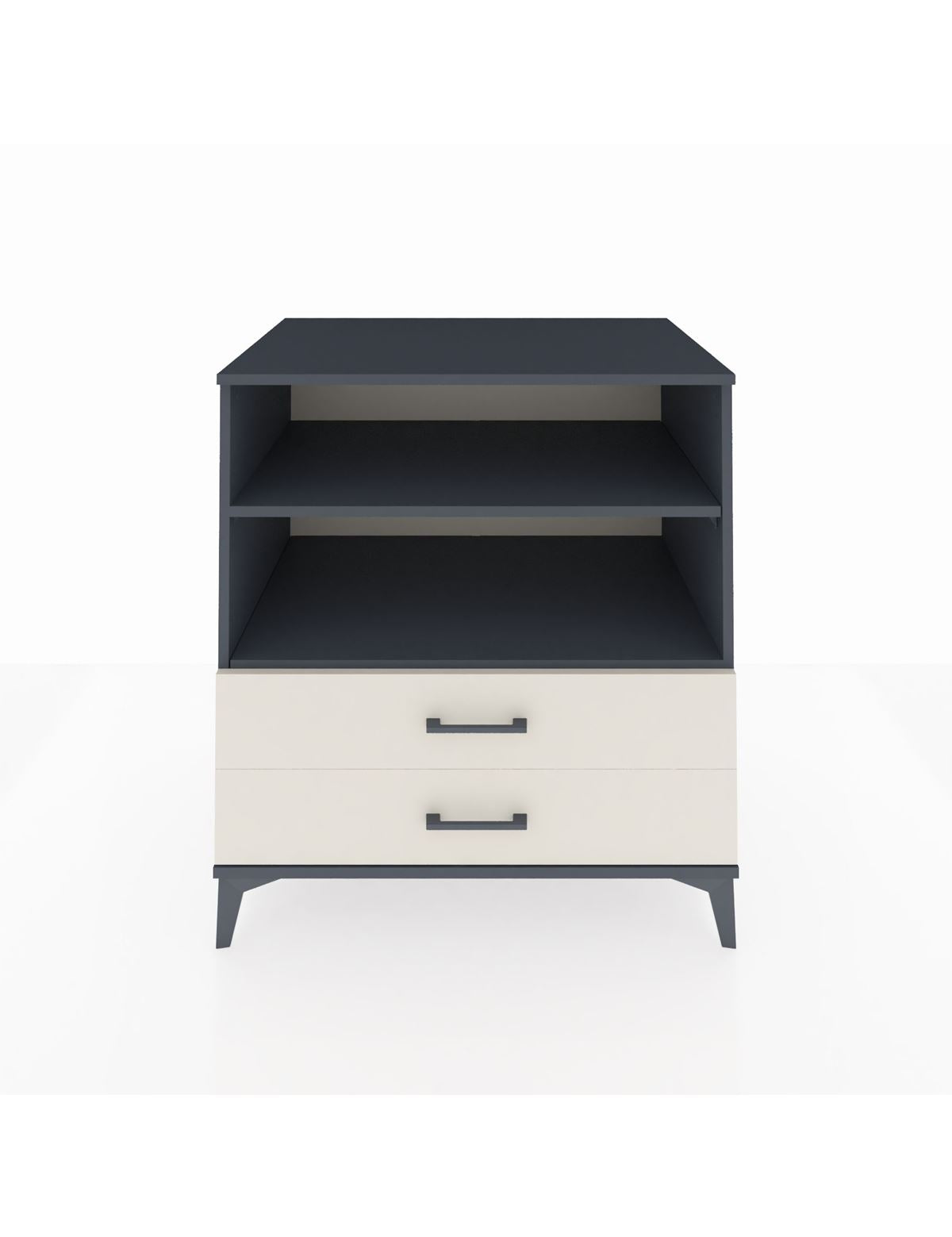 Kronos Şifonyer 2 Raflı 2 Çekmeceli 88x59x96 Antrasit-Aytaşı