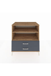 Kronos Şifonyer 2 Raflı 2 Çekmeceli 88x59x96 Çam-Antrasit