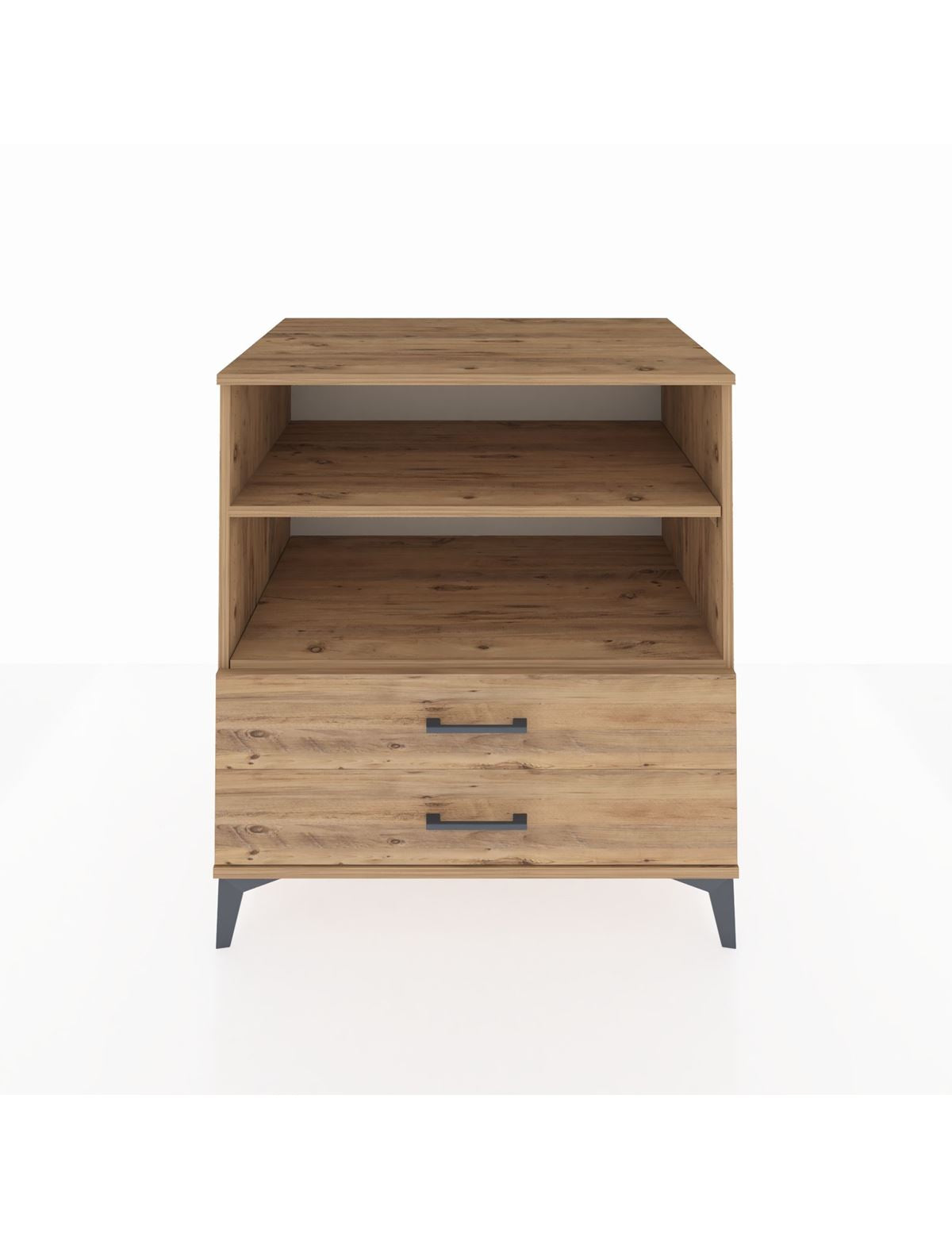 Kronos Şifonyer 2 Raflı 2 Çekmeceli 88x59x96 Çam-Çam