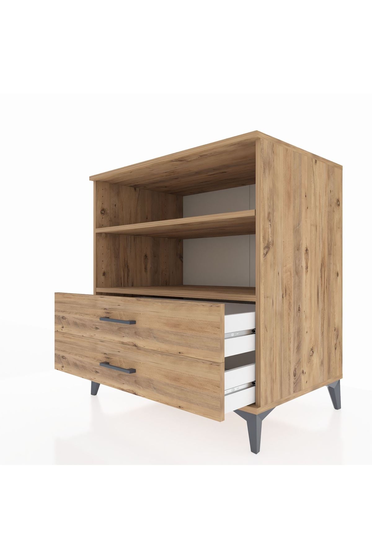 Kronos Şifonyer 2 Raflı 2 Çekmeceli 88x59x96 - S70M005V9C