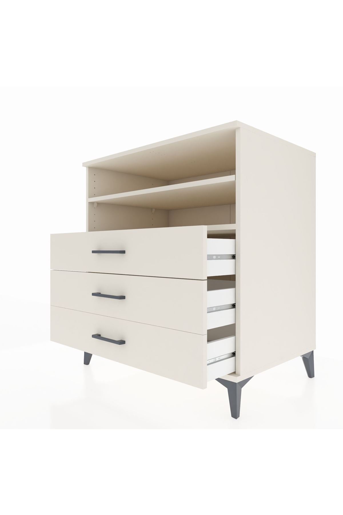 Kronos Şifonyer 2 Raflı 3 Çekmeceli 88x59x96 Aytaşı-Aytaşı