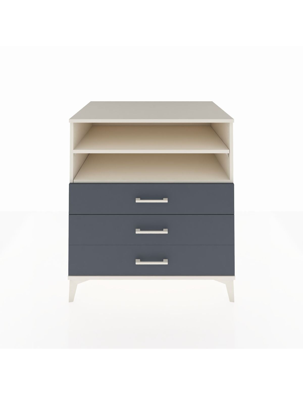 Kronos Şifonyer 2 Raflı 3 Çekmeceli 88x59x96 Aytaşı-Antrasit