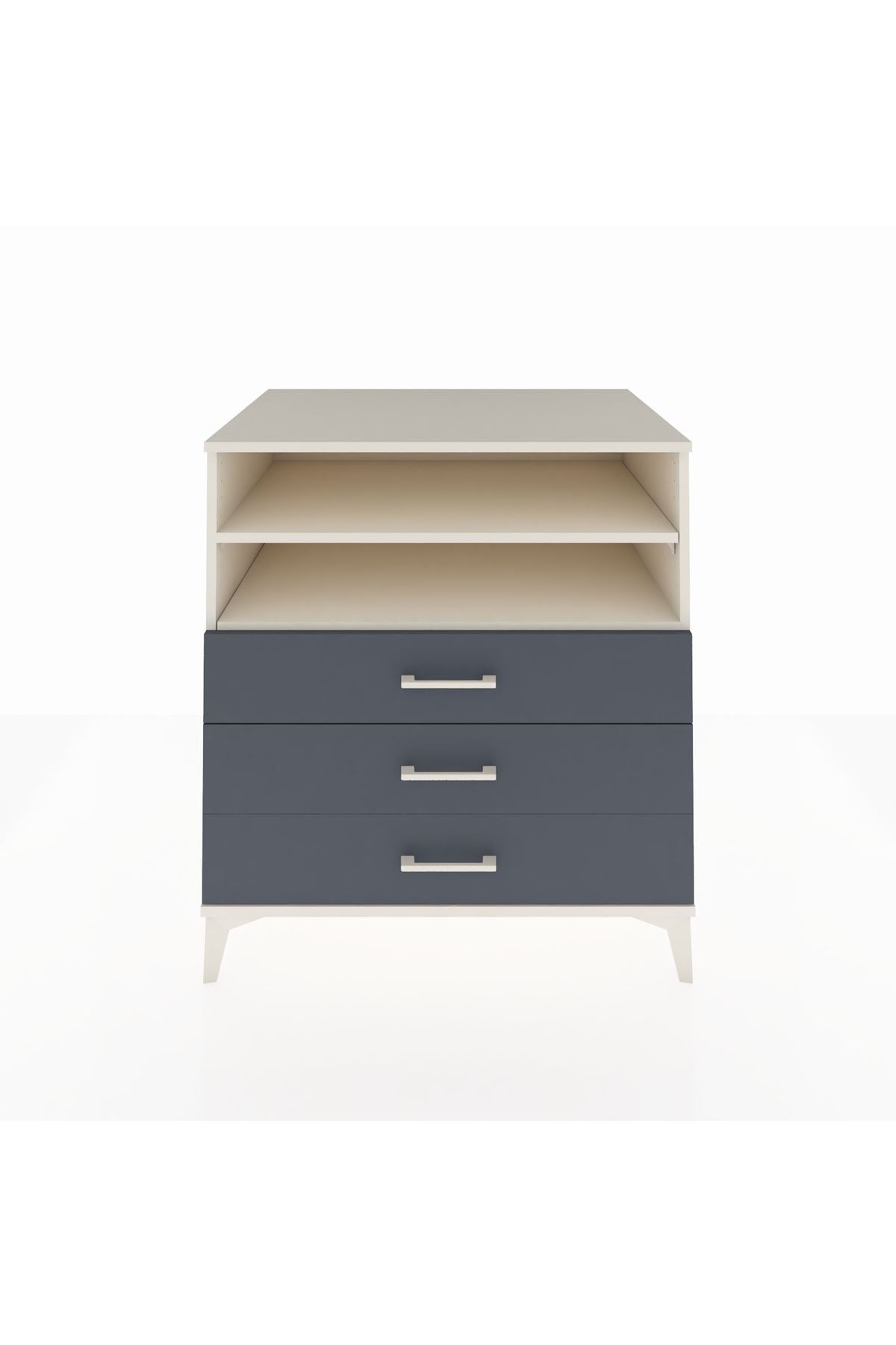 Kronos Şifonyer 2 Raflı 3 Çekmeceli 88x59x96 Aytaşı-Antrasit