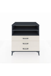 Kronos Şifonyer 2 Raflı 3 Çekmeceli 88x59x96 Antrasit-Aytaşı