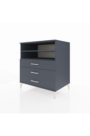 Kronos Şifonyer 2 Raflı 3 Çekmeceli 88x59x96 Antrasit-Antrasit