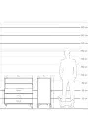 Kronos Şifonyer 2 Raflı 3 Çekmeceli 88x59x96 Antrasit-Antrasit