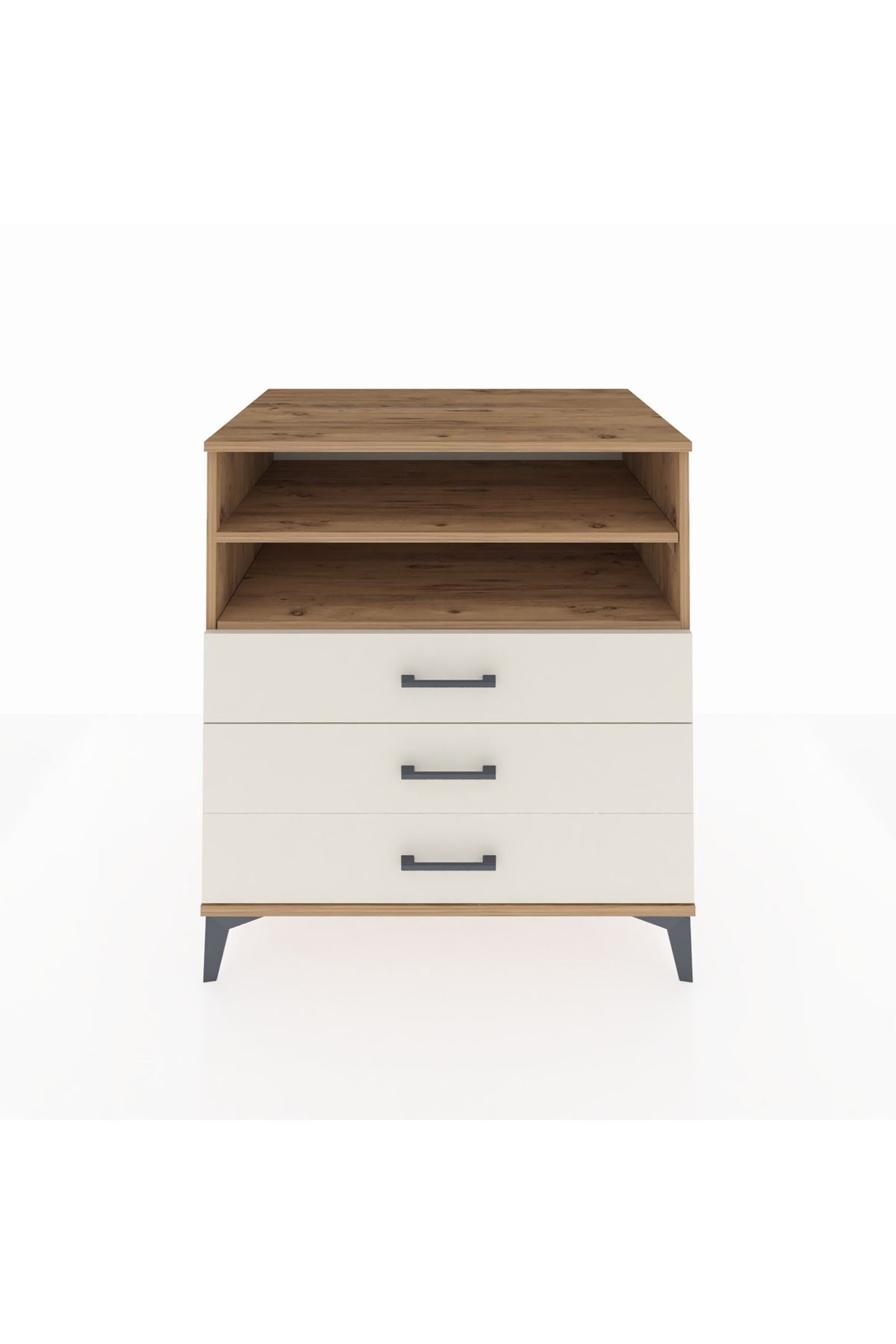 Kronos Şifonyer 2 Raflı 3 Çekmeceli 88x59x96 Çam-Aytaşı