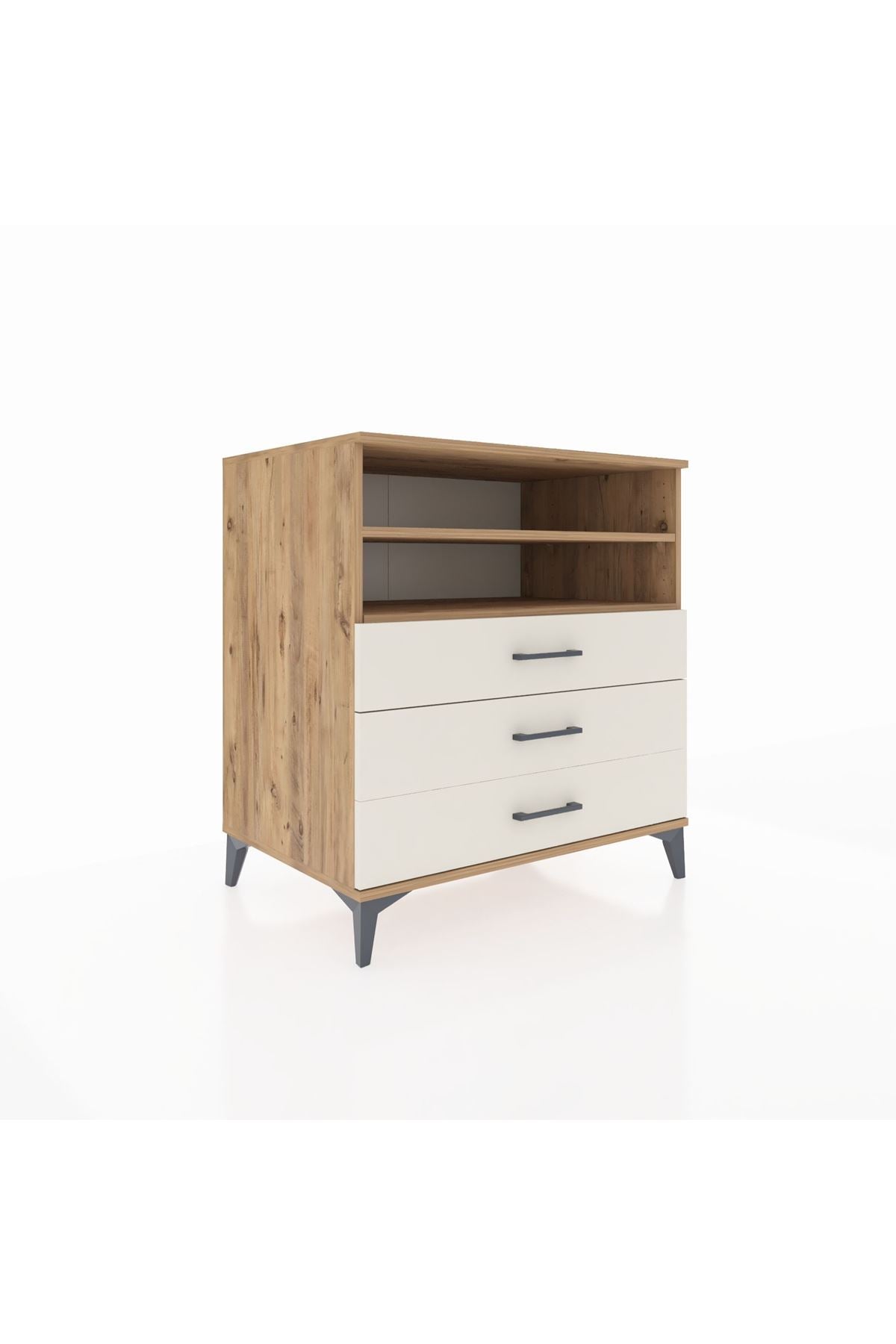 Kronos Şifonyer 2 Raflı 3 Çekmeceli 88x59x96 Çam-Aytaşı