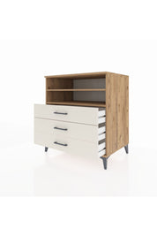 Kronos Şifonyer 2 Raflı 3 Çekmeceli 88x59x96 Çam-Aytaşı