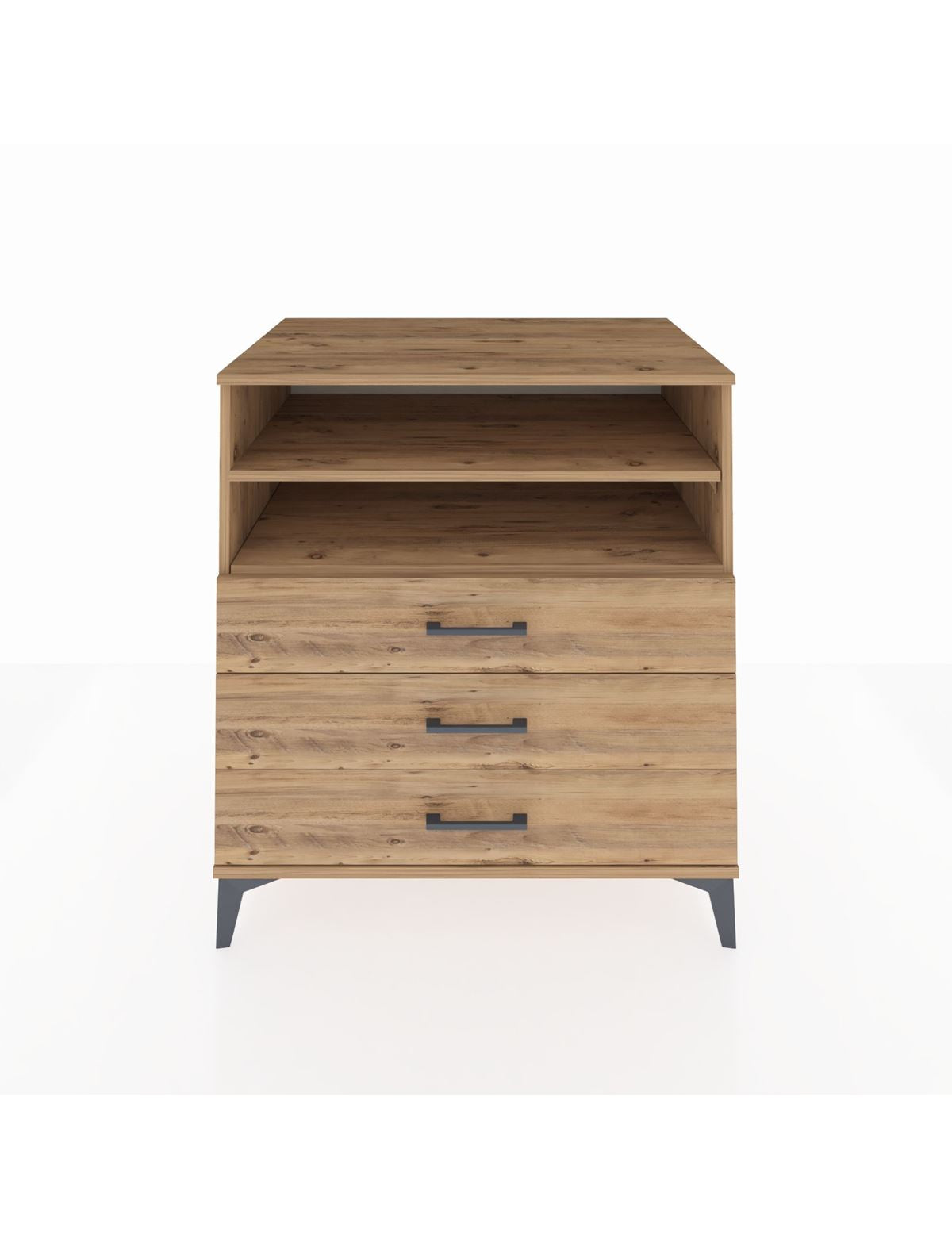 Kronos Şifonyer 2 Raflı 3 Çekmeceli 88x59x96 Çam-Çam