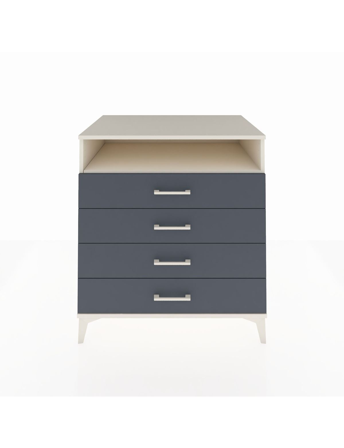 Kronos Şifonyer Tek Raflı 4 Çekmeceli 88x59x96 Aytaşı-Antrasit