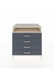 Kronos Şifonyer Tek Raflı 4 Çekmeceli 88x59x96 Aytaşı-Antrasit