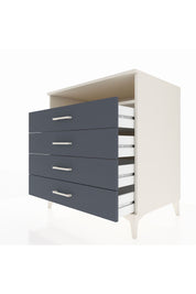 Kronos Şifonyer Tek Raflı 4 Çekmeceli 88x59x96 Aytaşı-Antrasit