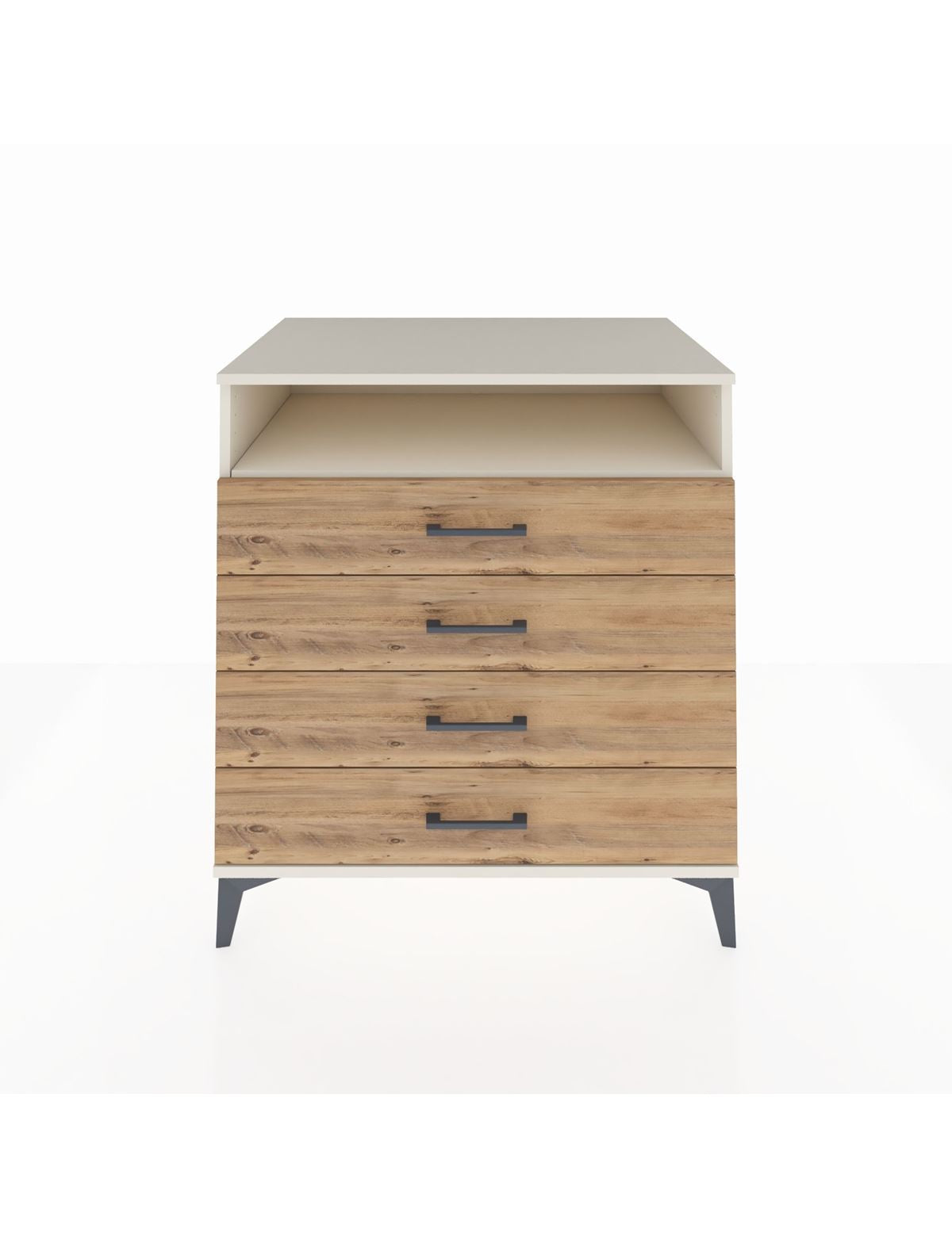 Kronos Şifonyer Tek Raflı 4 Çekmeceli 88x59x96 Aytaşı-Çam