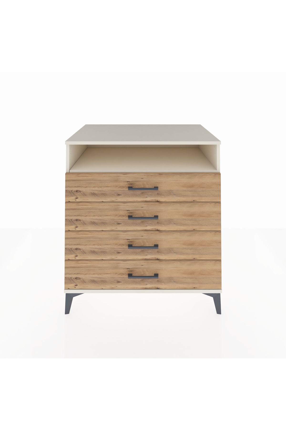 Kronos Şifonyer Tek Raflı 4 Çekmeceli 88x59x96 Aytaşı-Çam