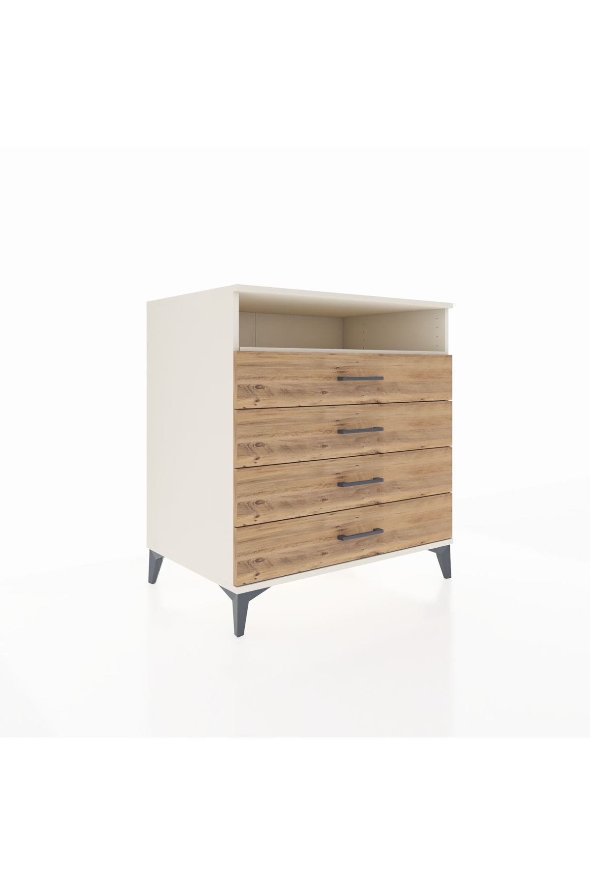 Kronos Şifonyer Tek Raflı 4 Çekmeceli 88x59x96 Aytaşı-Çam