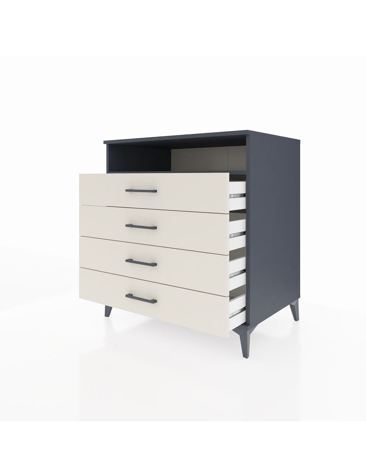 Kronos Şifonyer Tek Raflı 4 Çekmeceli 88x59x96 - S70M007V4C