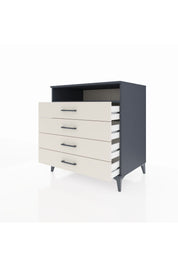 Kronos Şifonyer Tek Raflı 4 Çekmeceli 88x59x96 Antrasit-Aytaşı