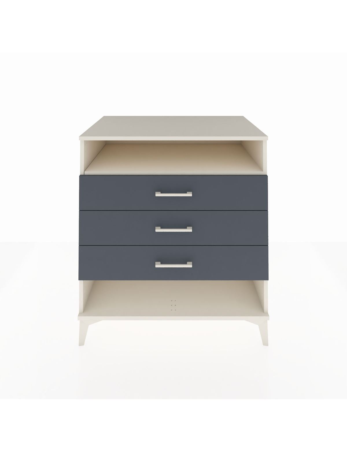 Kronos Şifonyer Tek Raflı 3 Çekmeceli 88x59x96 Aytaşı-Antrasit