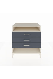 Kronos Şifonyer Tek Raflı 3 Çekmeceli 88x59x96 Aytaşı-Antrasit