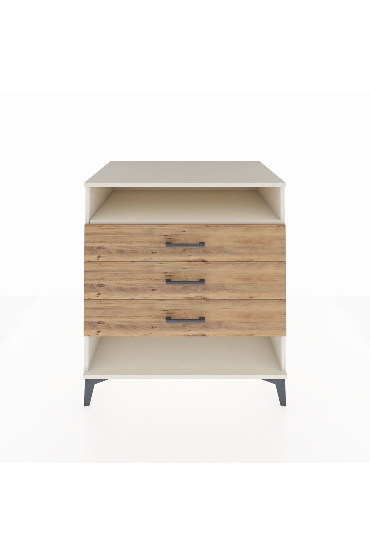 Kronos Şifonyer Tek Raflı 3 Çekmeceli 88x59x96 Aytaşı-Çam