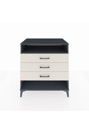 Kronos Şifonyer Tek Raflı 3 Çekmeceli 88x59x96 Antrasit-Aytaşı